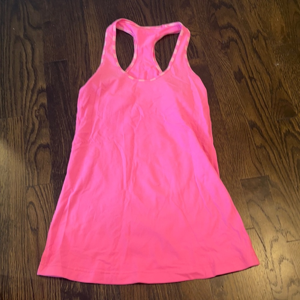 Lululemon Pink Tank with Detailing